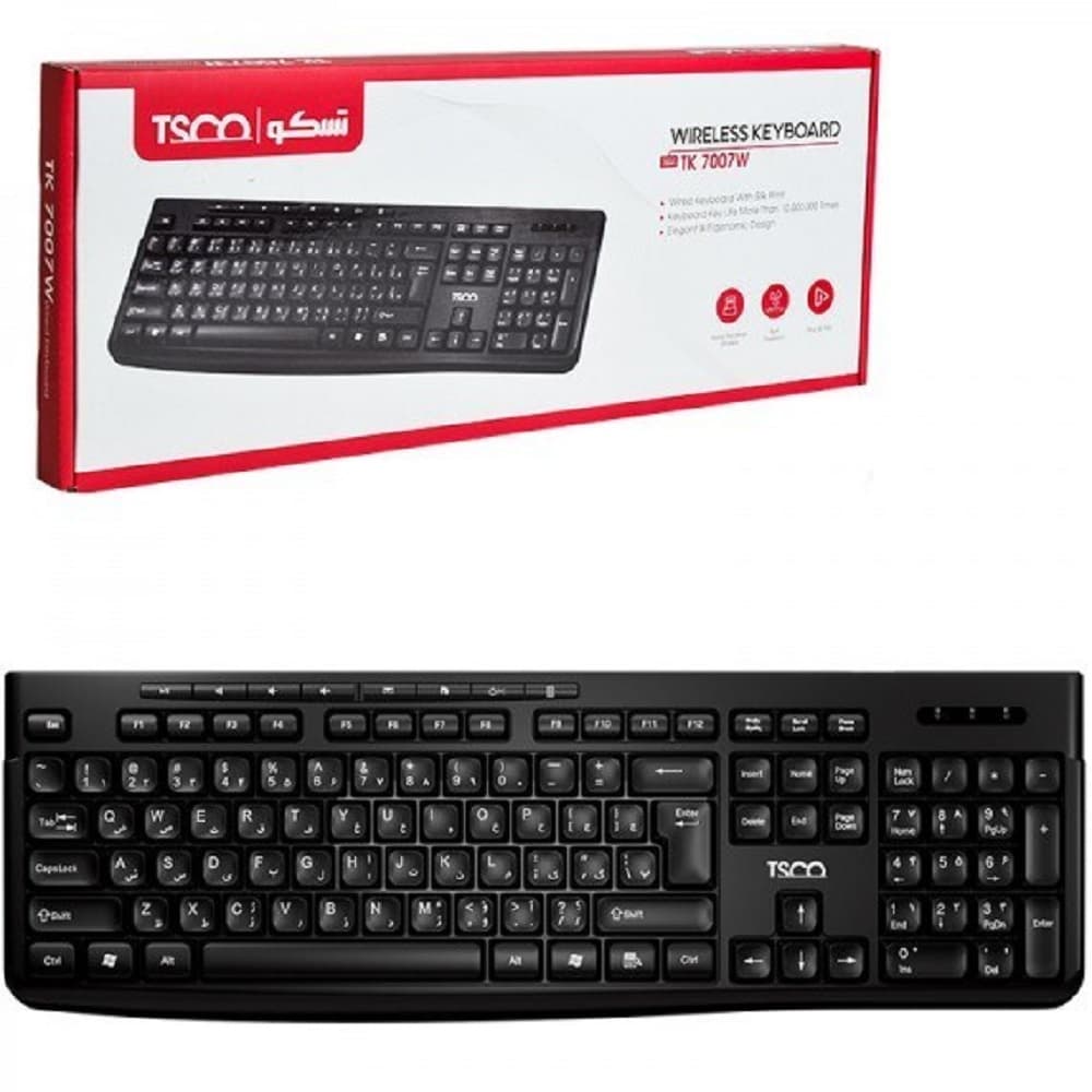 کیبورد بی سیم تسکو TK 7007W — تصویر ۸