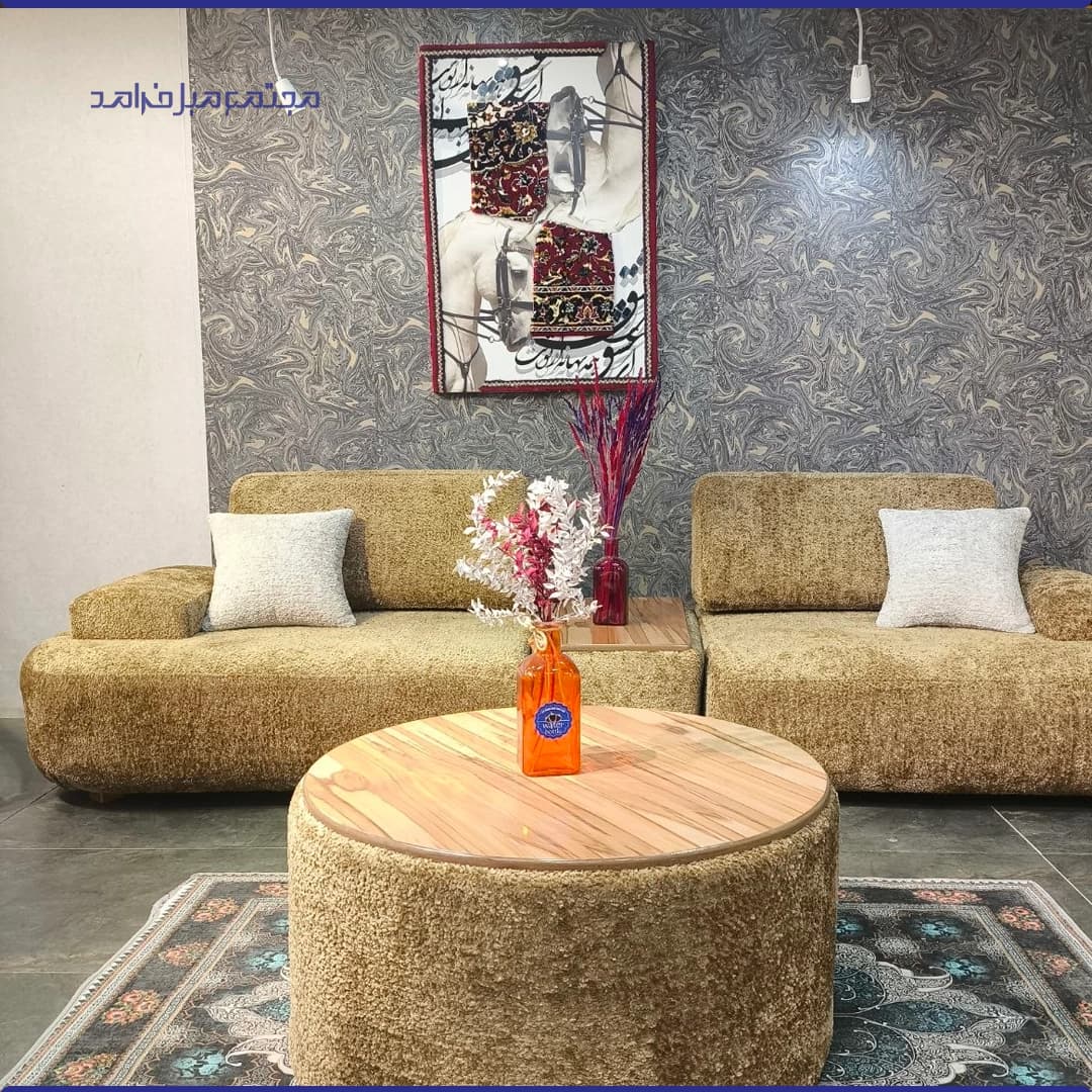 مبل راحتی 8 نفره تدی عارف با پاف — تصویر ۴