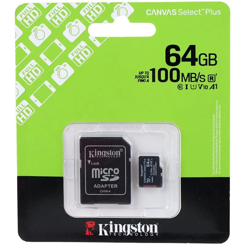 رم میکرو 64 گیگ کینگستون 100MB/s — تصویر ۲