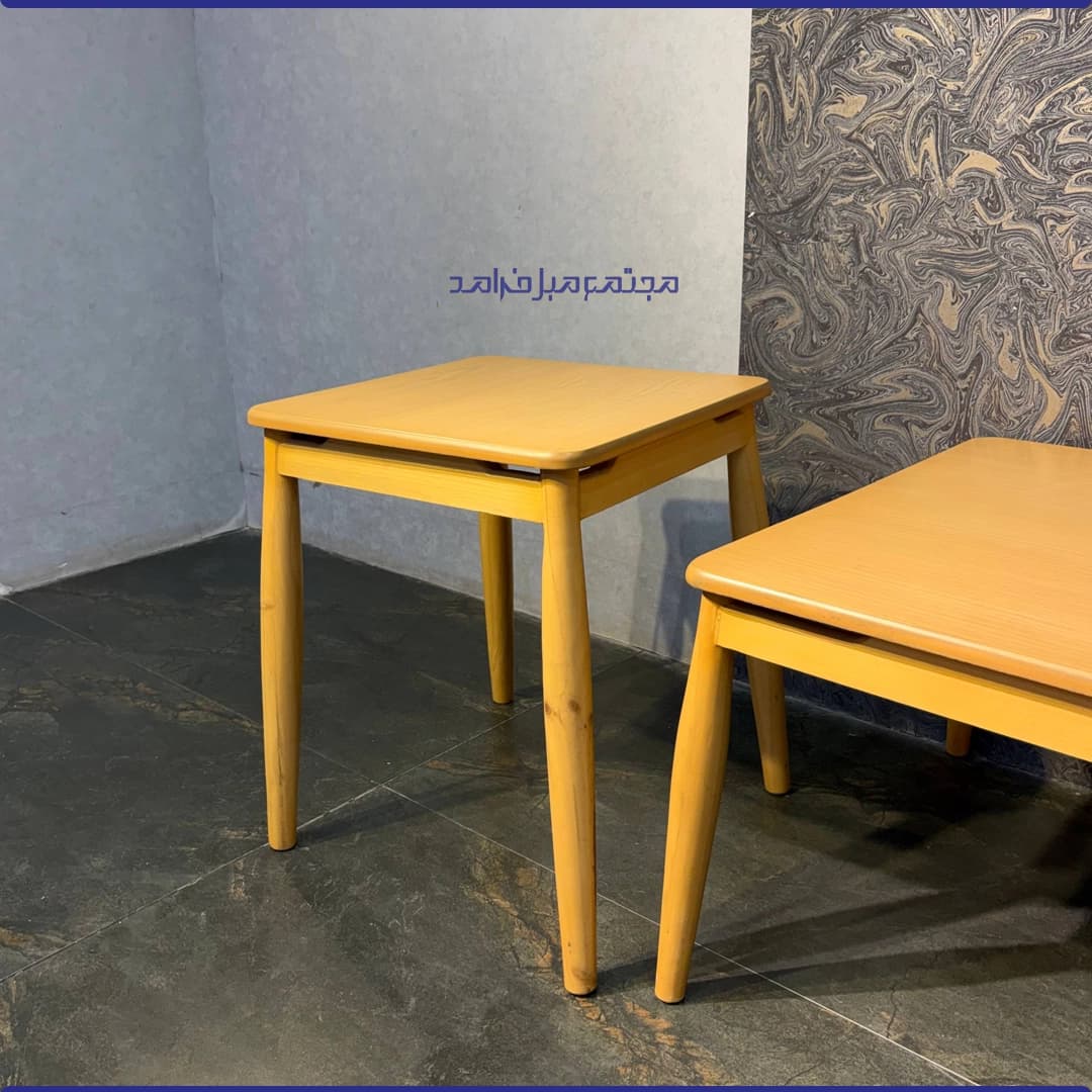 میز جلو مبلی و دو عسلی مدل لارا آنتیک — تصویر ۲