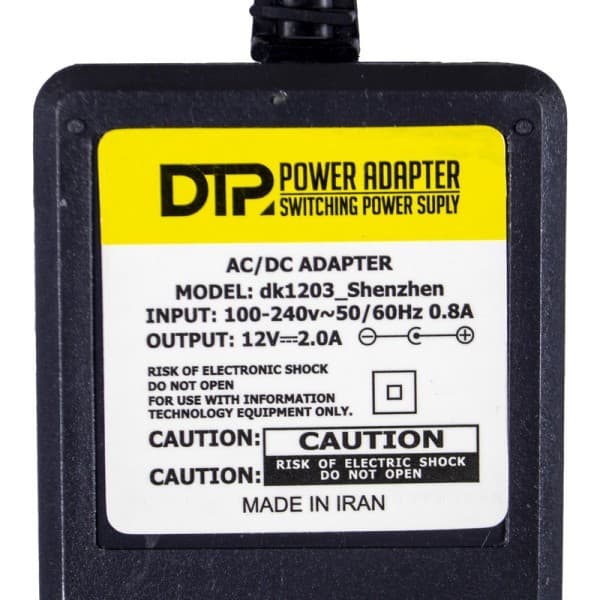 آداپتور دی تی پی مدل dtp 12V 2A — تصویر ۲