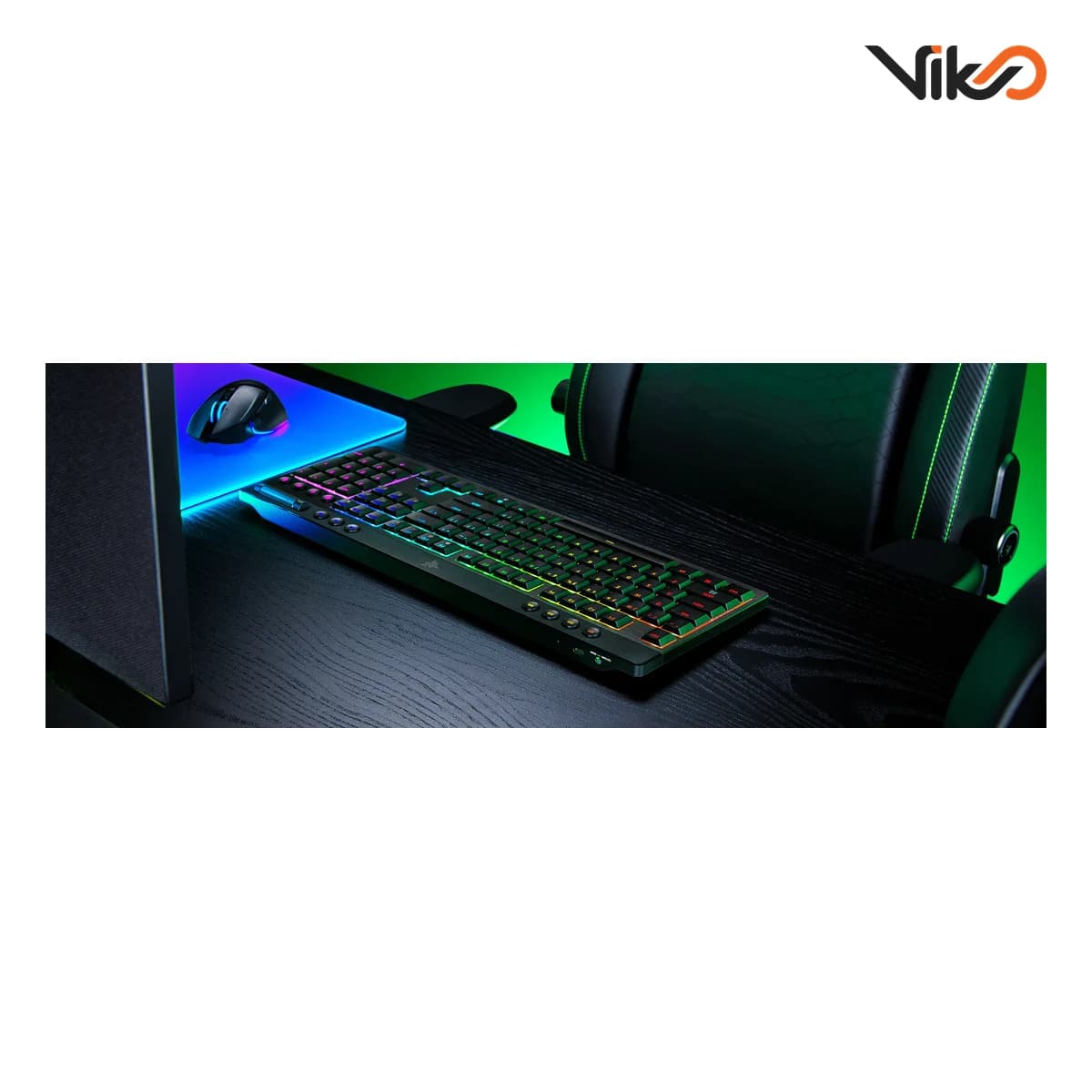کیبورد گیمینگ ریزر مدل BLACKWIDOW V4 LOW-PROFILE HYPERSPEED – Yellow Switch — تصویر ۱۲