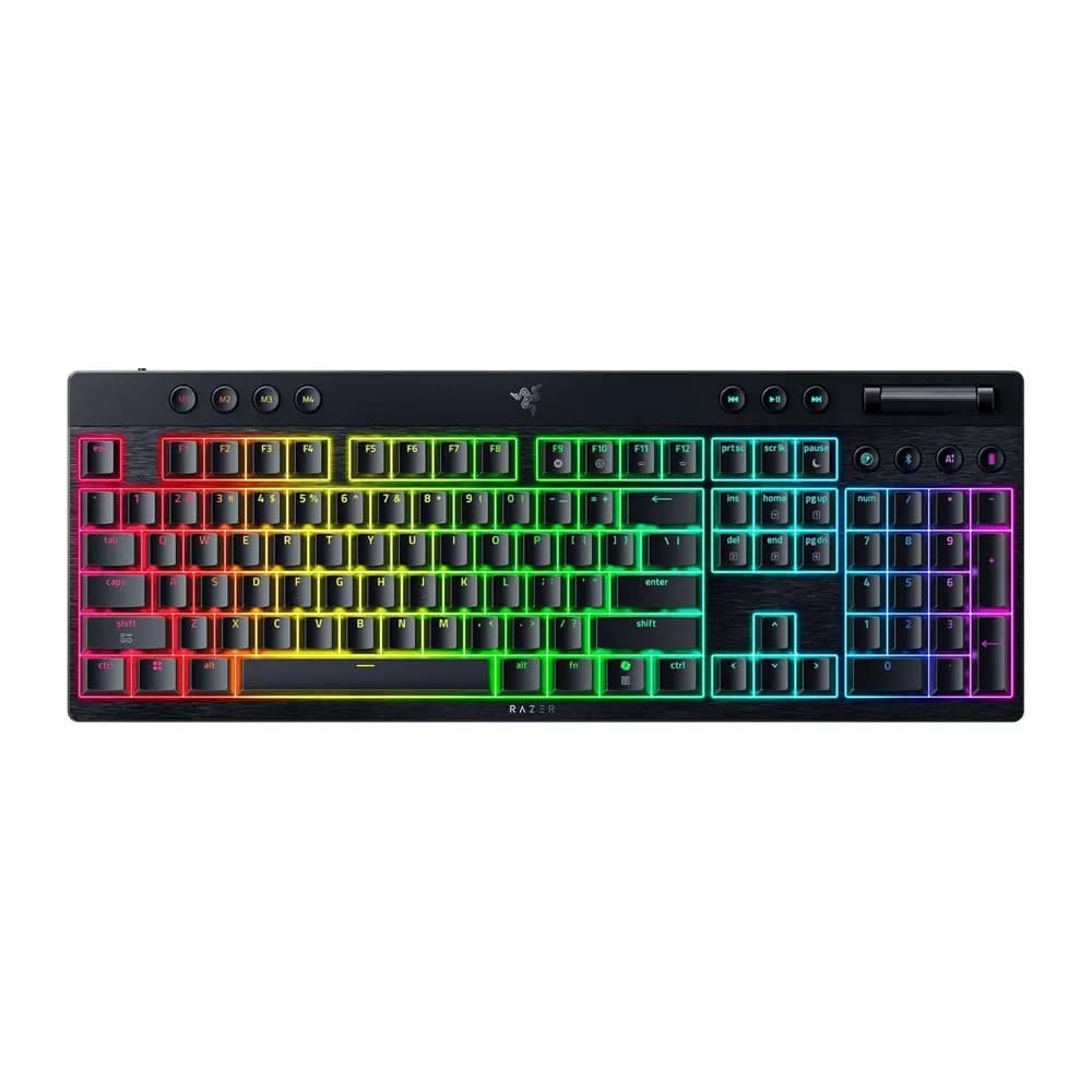 کیبورد گیمینگ ریزر مدل BLACKWIDOW V4 LOW-PROFILE HYPERSPEED – Yellow Switch
