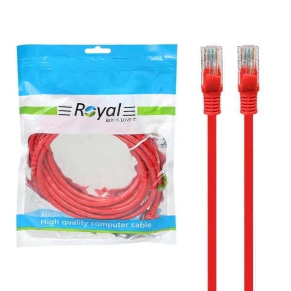 کابل شبکه رویال مدل royal 3m cat5e UTP