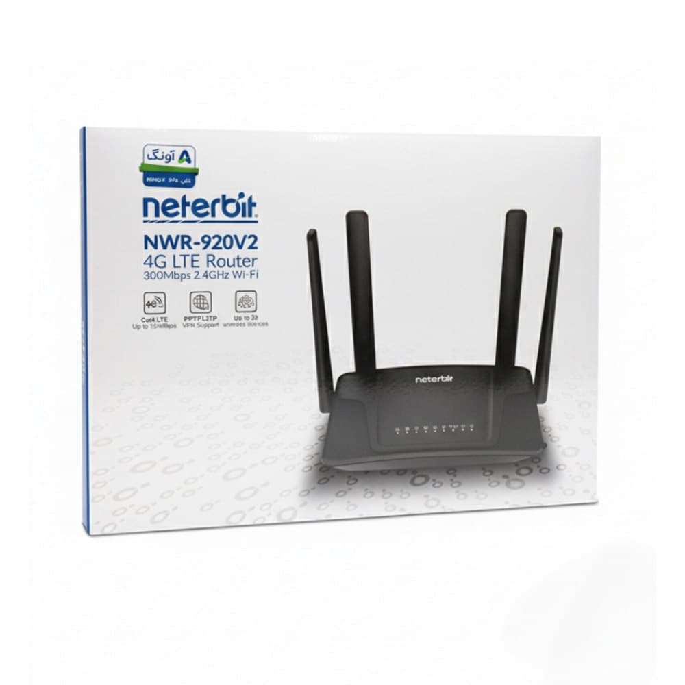 مودم روتر وای فای سیم کارتی نتربیت مدل NETERBIT NWR-M920 4GLTE Modem Router WiFi