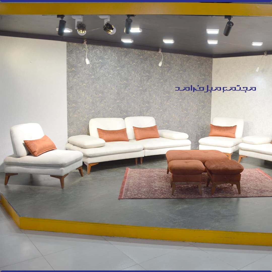 مبل راحتی مدل درنیکا به همراه پاف