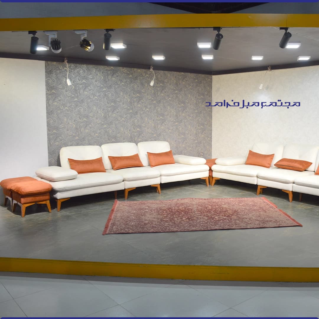 مبل راحتی مدل درنیکا به همراه پاف — تصویر ۲