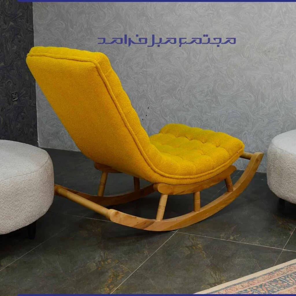 صندلی راک گهواره ای با چوب روس