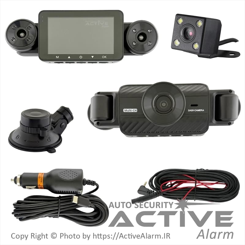 دوربین ثبت وقایع DashCam مدل X346-WiFi با کیفیت UHD [چهار دوربین]