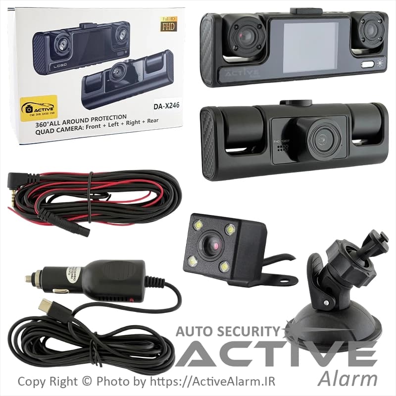 دوربین ثبت وقایع DashCam مدل DA-X246-WiFi با کیفیت FHD [چهار دوربین]