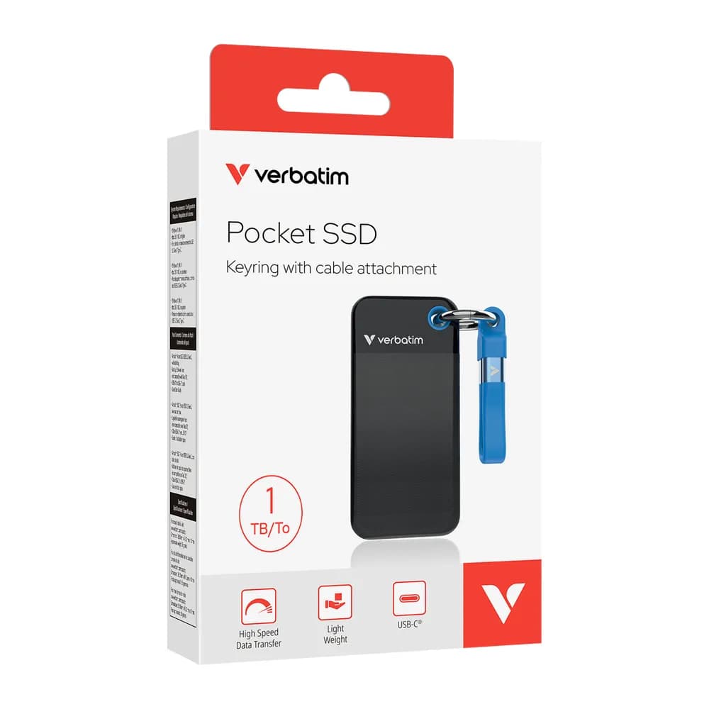 SSD اکسترنال ورباتیم مدل Pocket SSD – ظرفیت ۱ ترابایت — تصویر ۸
