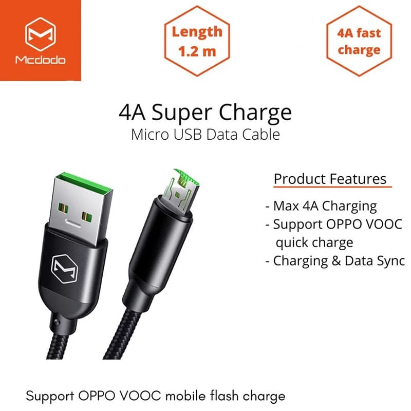 کابل تبدیل USB به microUSB مک دودو مدل CA-7110 — تصویر ۲