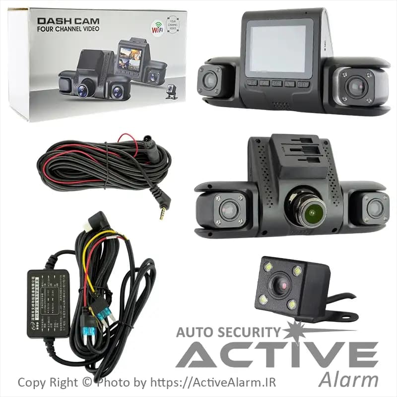 دوربین ثبت وقایع DashCam مدل D65-WiFi [چهار دوربین]