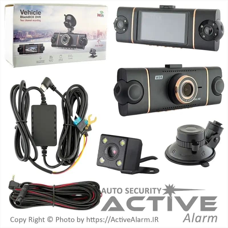 دوربین ثبت وقایع Vehicle Blackbox DVR مدل D433 [چهار دوربین]