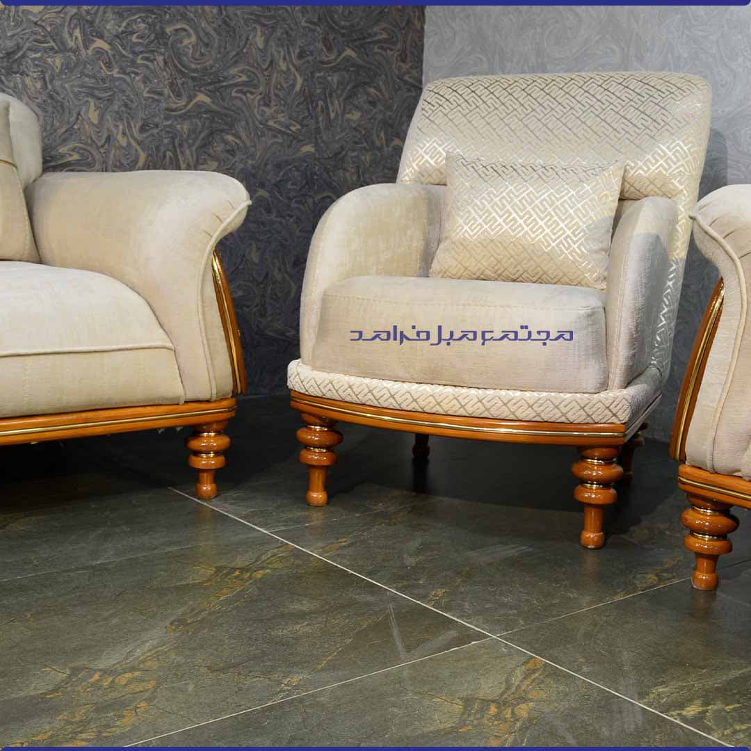 مبل راحتی 8 نفره مدل روما (بدون جلومبلی و عسلی) — تصویر ۷