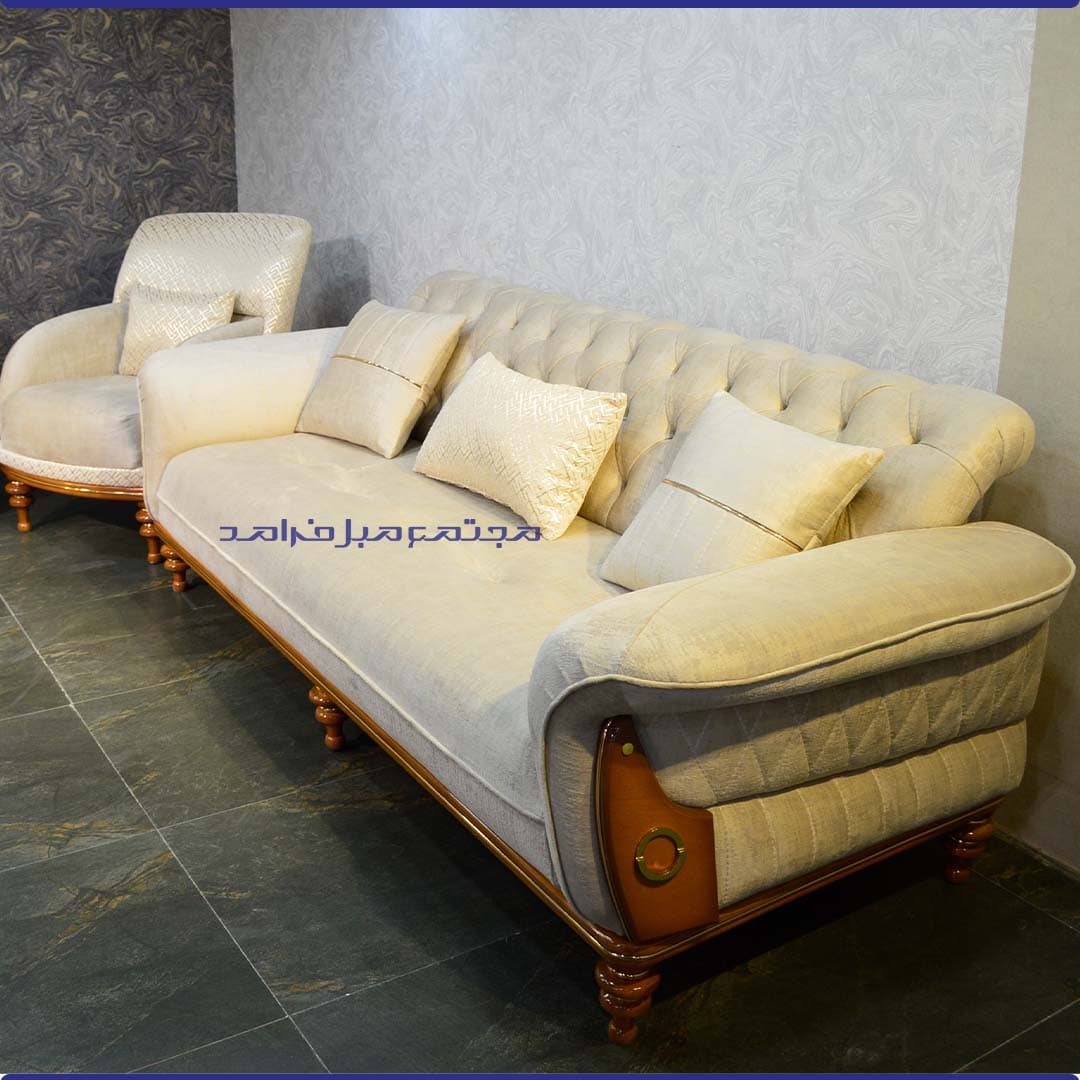 مبل راحتی 8 نفره مدل روما (بدون جلومبلی و عسلی) — تصویر ۴