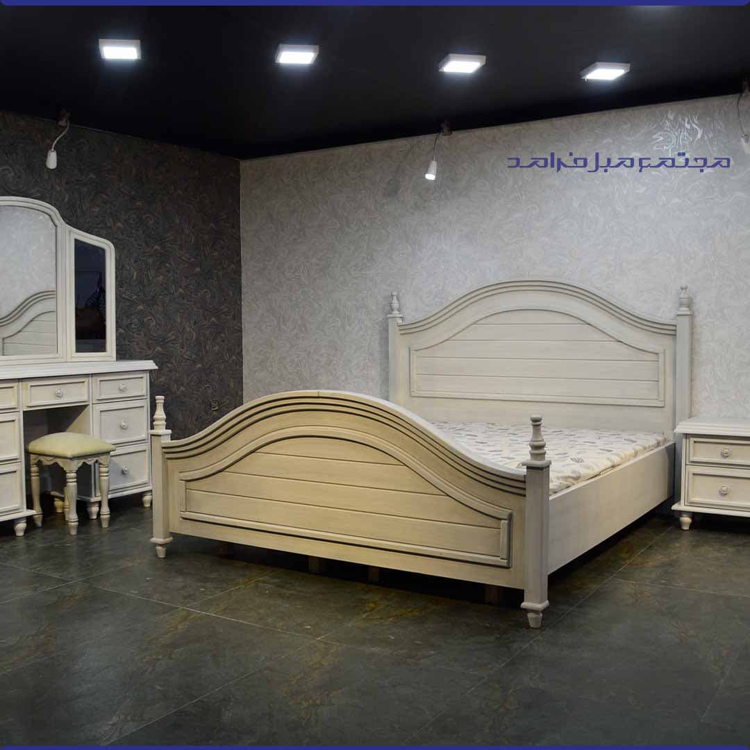 سرویس خواب مدل دنیز رنگ طوسی تیره