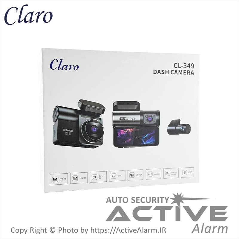 دوربین ثبت وقایع کلارو Claro مدل CL-349-WiFi [سه دوربین] — تصویر ۳