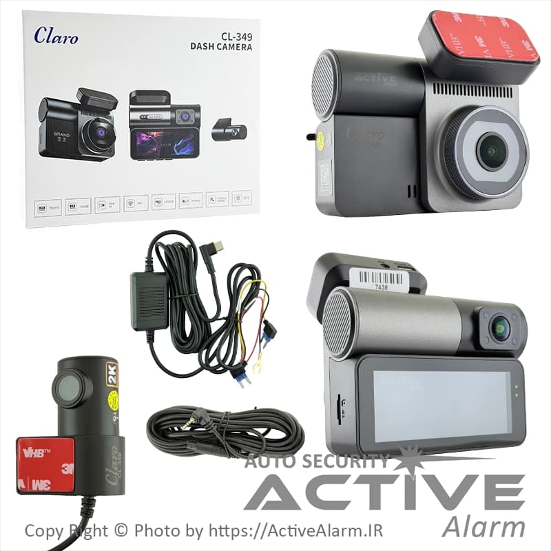 دوربین ثبت وقایع کلارو Claro مدل CL-349-WiFi [سه دوربین] — تصویر ۲
