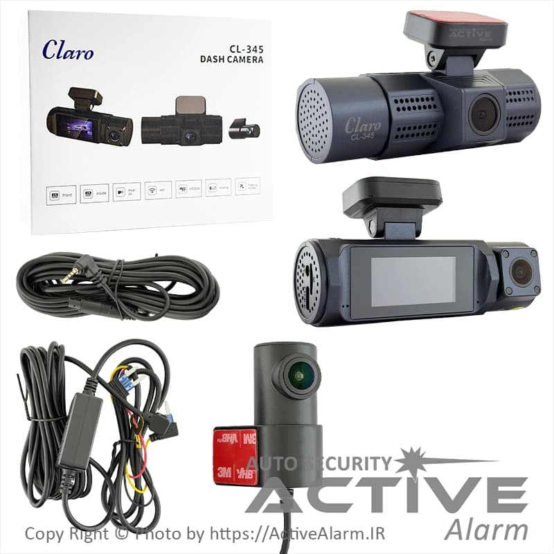 دوربین ثبت وقایع کلارو Claro مدل CL-345-WiFi [سه دوربین] — تصویر ۲