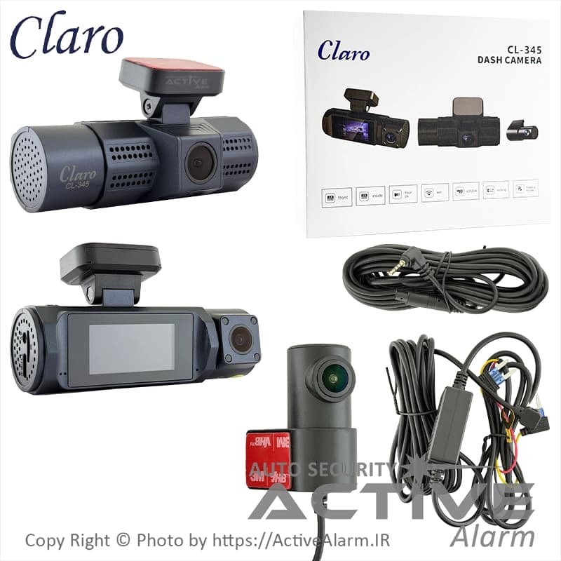 دوربین ثبت وقایع کلارو Claro مدل CL-345-WiFi [سه دوربین]
