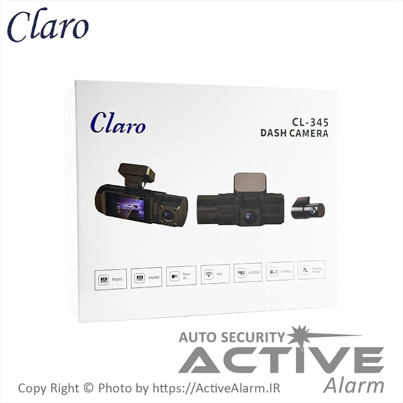 دوربین ثبت وقایع کلارو Claro مدل CL-345-WiFi [سه دوربین] — تصویر ۳