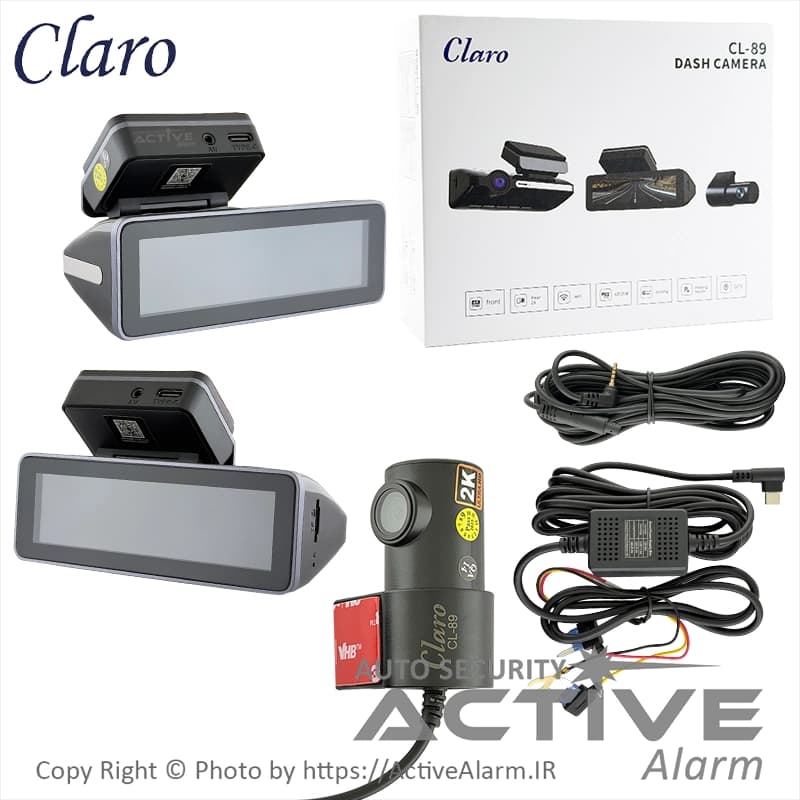 دوربین ثبت وقایع کلارو Claro مدل CL-89-WiFi [دو دوربین]
