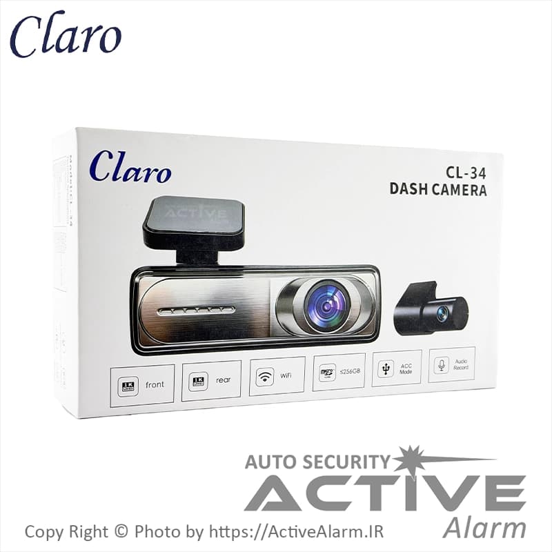 دوربین ثبت وقایع کلارو Claro مدل CL-34-WiFi [دو دوربین] — تصویر ۳