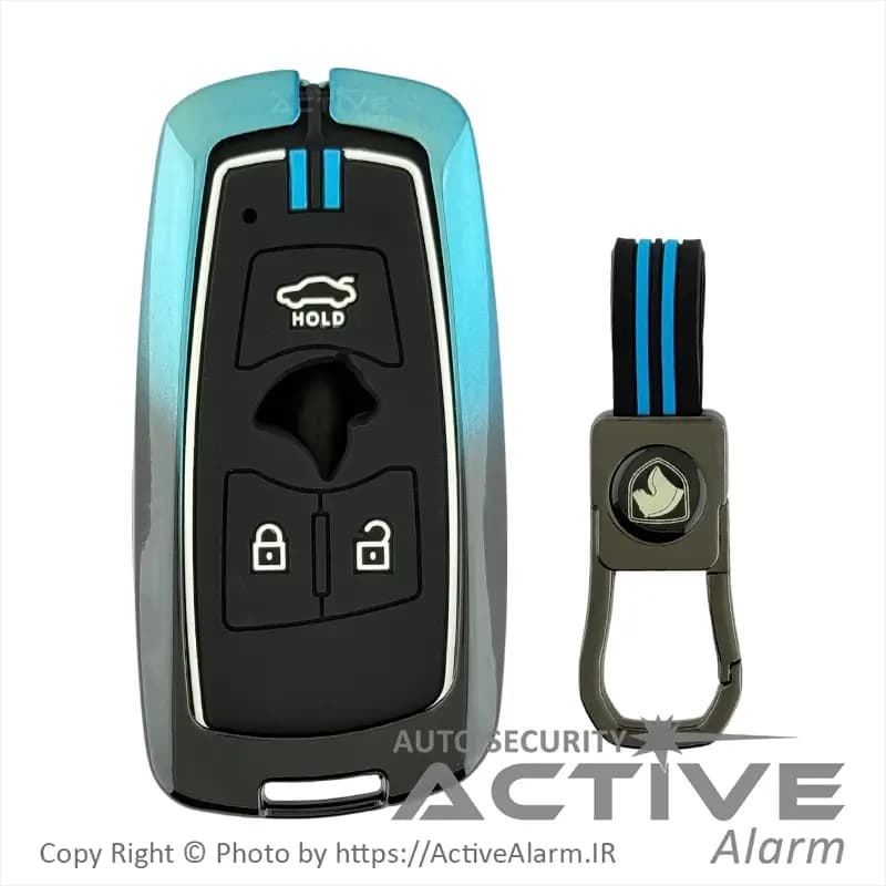 کاور لوکس فلزی ریموت تارا و دنا KeyLess سه‌دکمه [دو رنگ] — تصویر ۲