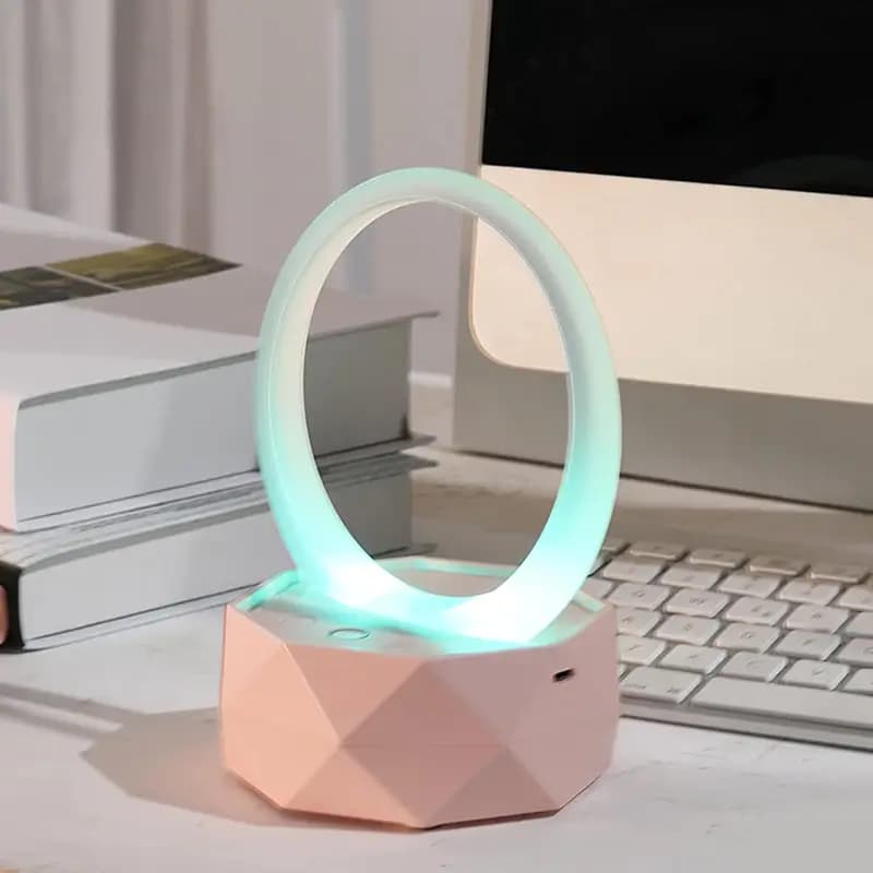 اسپیکر بلوتوثی رومیزی RGB دار مدل LY-Y1 دکوراتیو با چراغ خواب LED — تصویر ۶