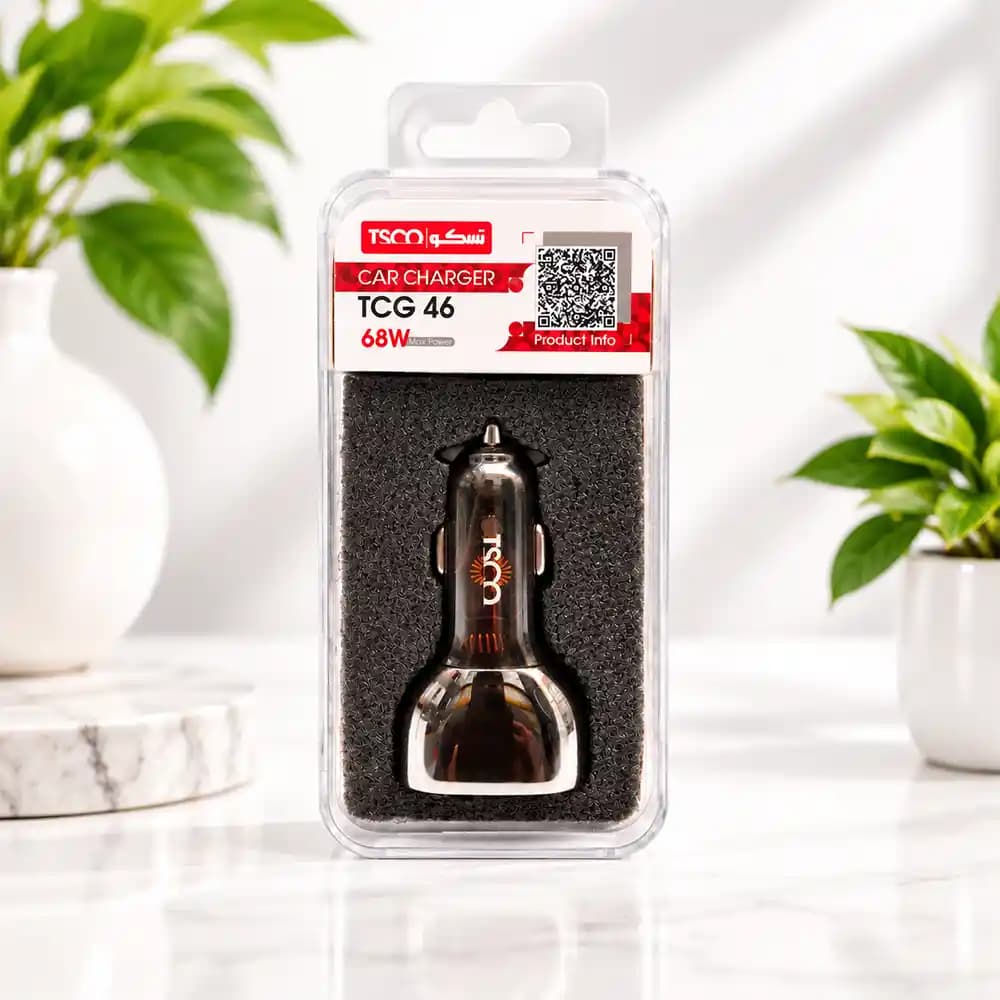 شارژر فندکی خودرو تسکو (TSCO) مدل TCG 46 توان 68 وات — تصویر ۵