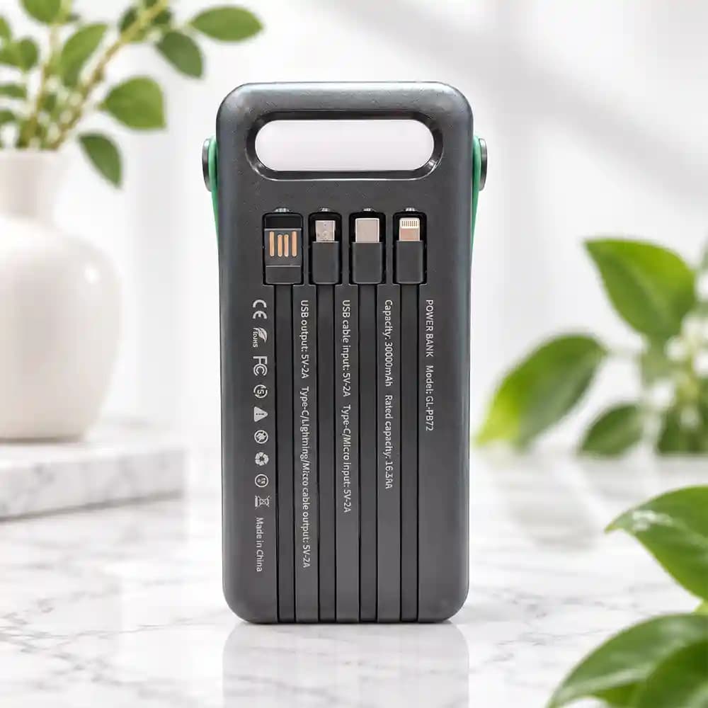 پاوربانک خورشیدی 30000 میلی‌آمپر ساعت گرین لاین (Green Lion) مدل Solar Max GL-PB72 — تصویر ۴
