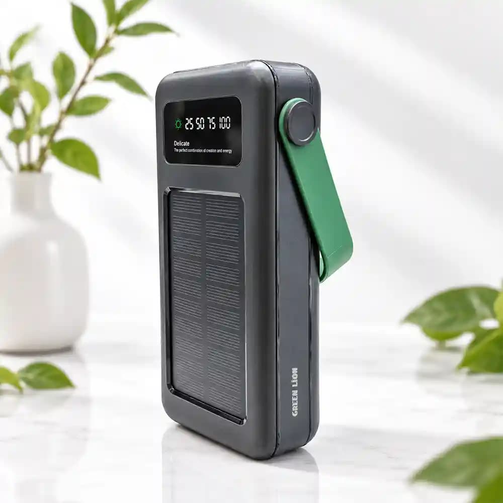 پاوربانک خورشیدی 30000 میلی‌آمپر ساعت گرین لاین (Green Lion) مدل Solar Max GL-PB72 — تصویر ۲