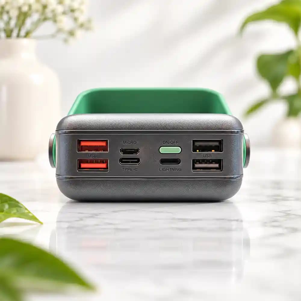 پاوربانک خورشیدی 30000 میلی‌آمپر ساعت گرین لاین (Green Lion) مدل Solar Max GL-PB72 — تصویر ۵