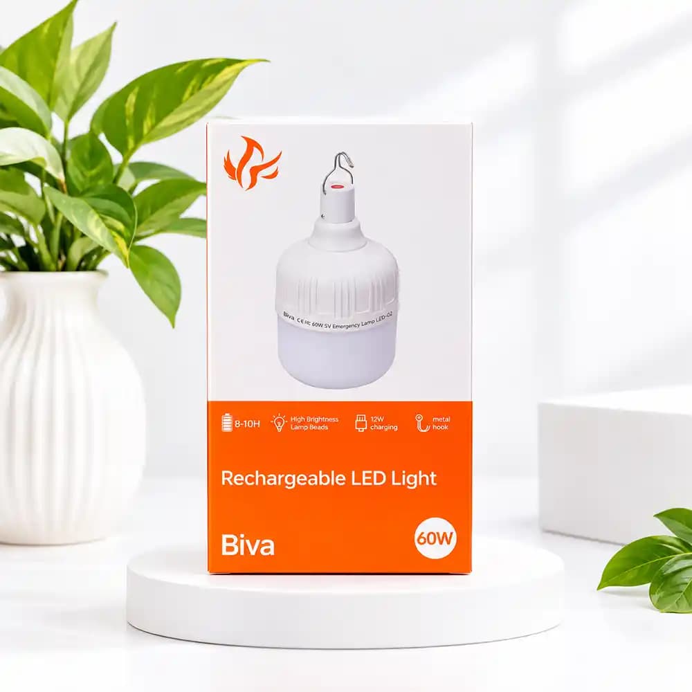 چراغ اضطراری و شارژی LED بیوا (Biva) مدل LED-02