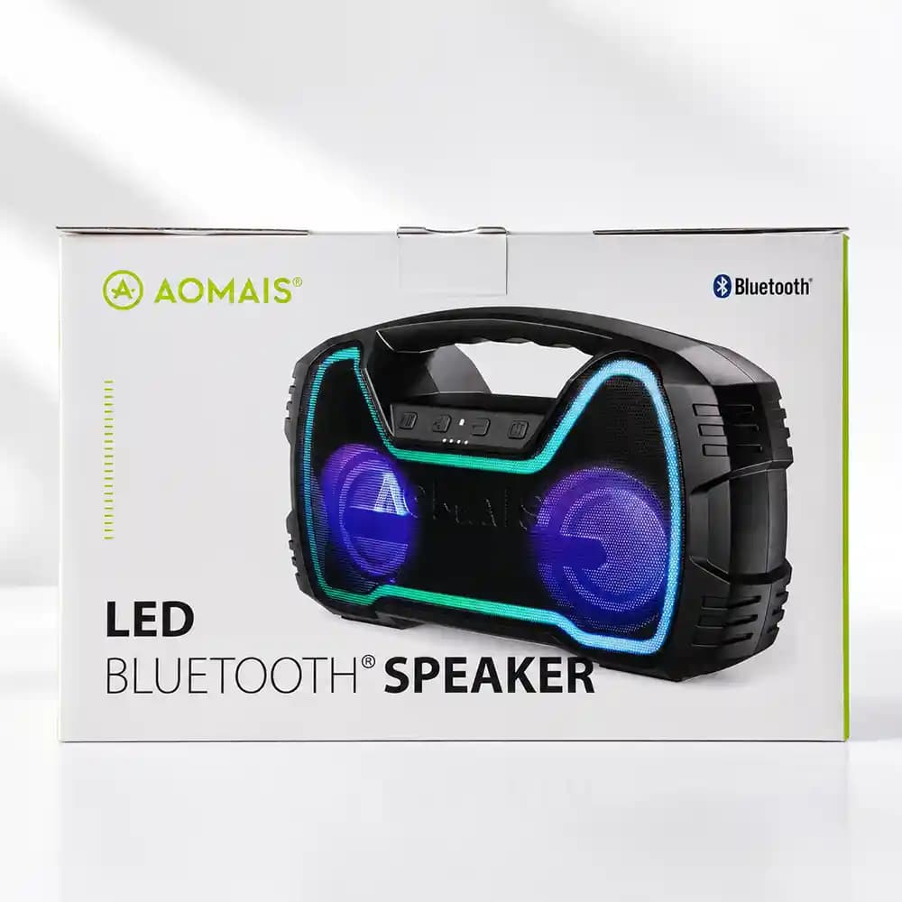 اسپیکر بلوتوثی قابل حمل اومایس (AOMAIS) مدل LED Bluetooth Speaker — تصویر ۵