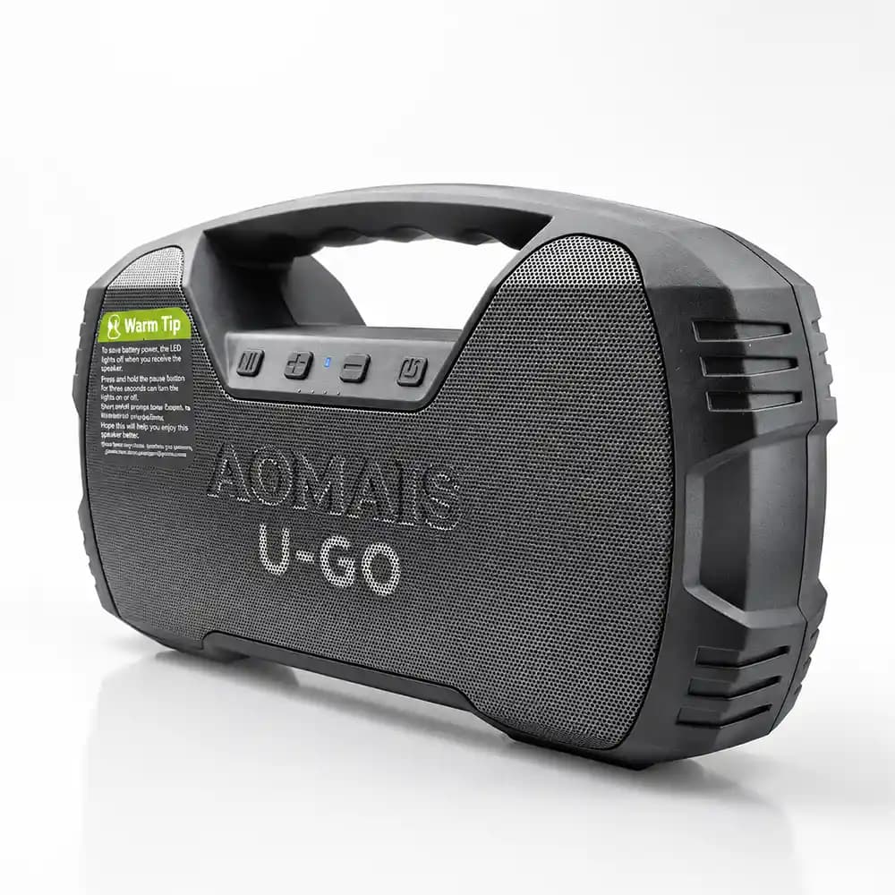 اسپیکر بلوتوثی قابل حمل اومایس (AOMAIS) مدل LED Bluetooth Speaker — تصویر ۲