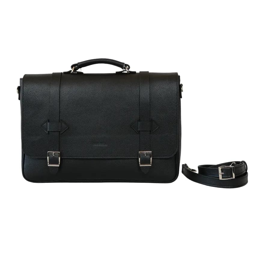 کیف اداری مردانه مشکی تمام چرم فارل کد: FMC92 — تصویر ۳