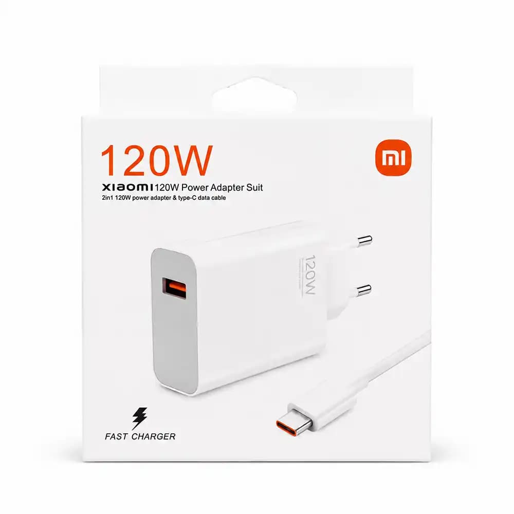 شارژر دیواری اورجینال شیائومی (Xiaomi) مدل 120W به همراه کابل Type-C