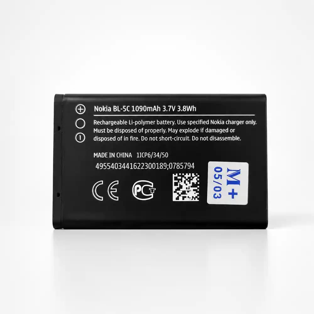 باتری موبایل نوکیا (Nokia) مدل BL-5C ظرفیت ۱۰۹۰ میلی‌آمپر