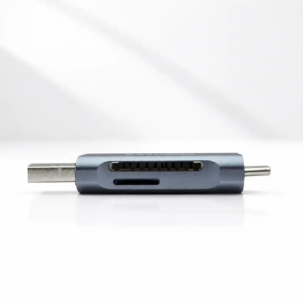 کارت‌خوان حرفه‌ای USB-C برند KAKUSIGA مدل KSC-1431 (دوکاره SD/TF) — تصویر ۳