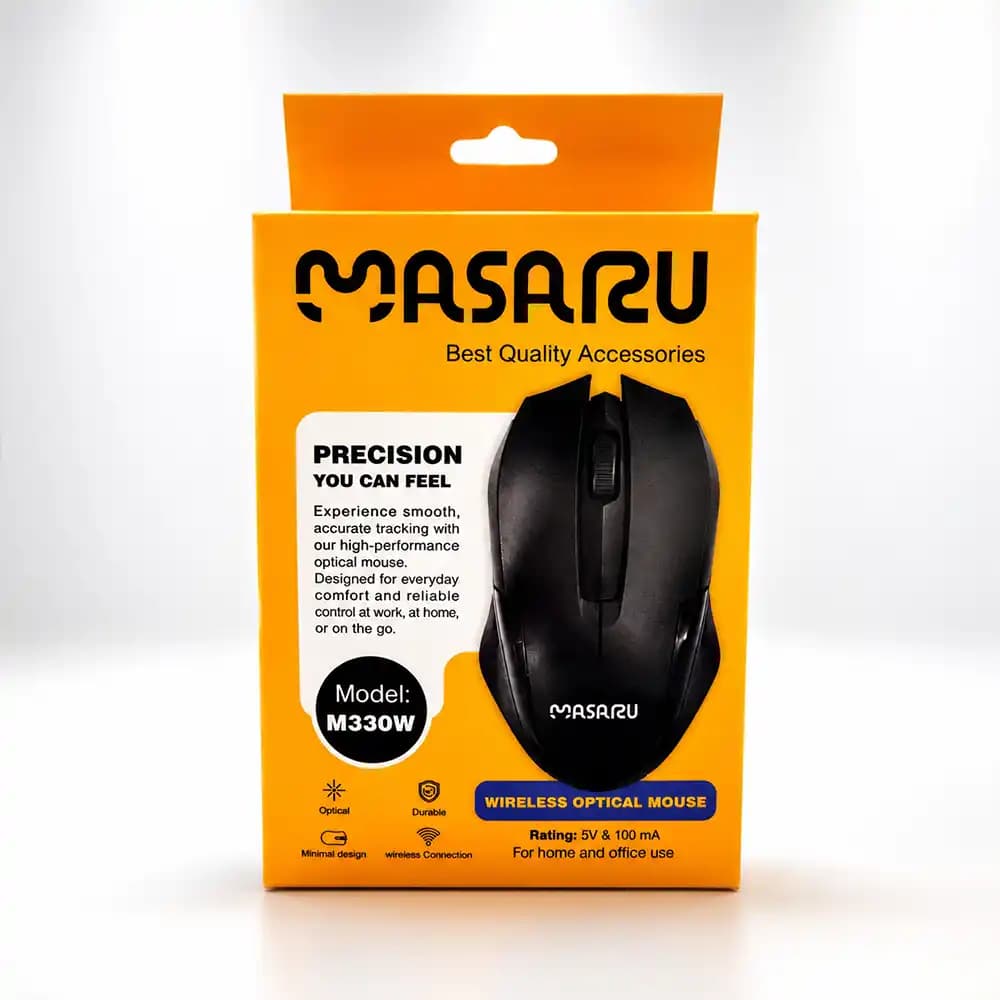 موس بیسیم MASARU مدل M330W دانگل USB – Plug & Play