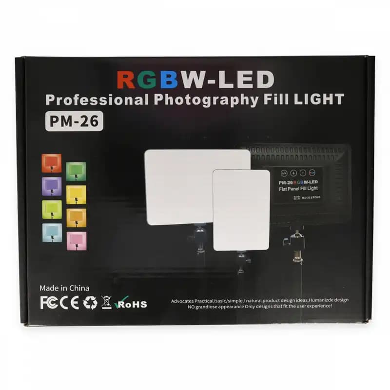 نور ثابت ال ای دی مدل PM-26 RGB — تصویر ۷