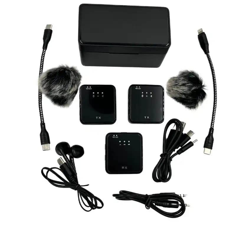 میکروفون بی سیم یقه ای دو کاربر مدل SX63 — تصویر ۳