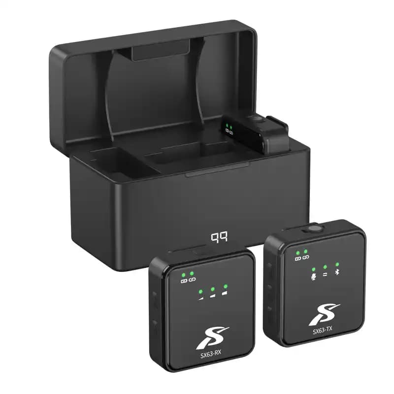 میکروفون بی سیم یقه ای دو کاربر مدل SX63 — تصویر ۴