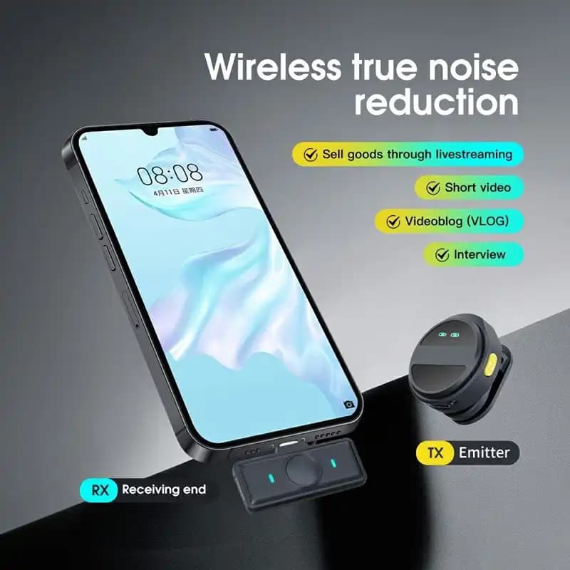 میکروفون یقه ای Microphone Sx21 پورت لایتنینگ — تصویر ۵