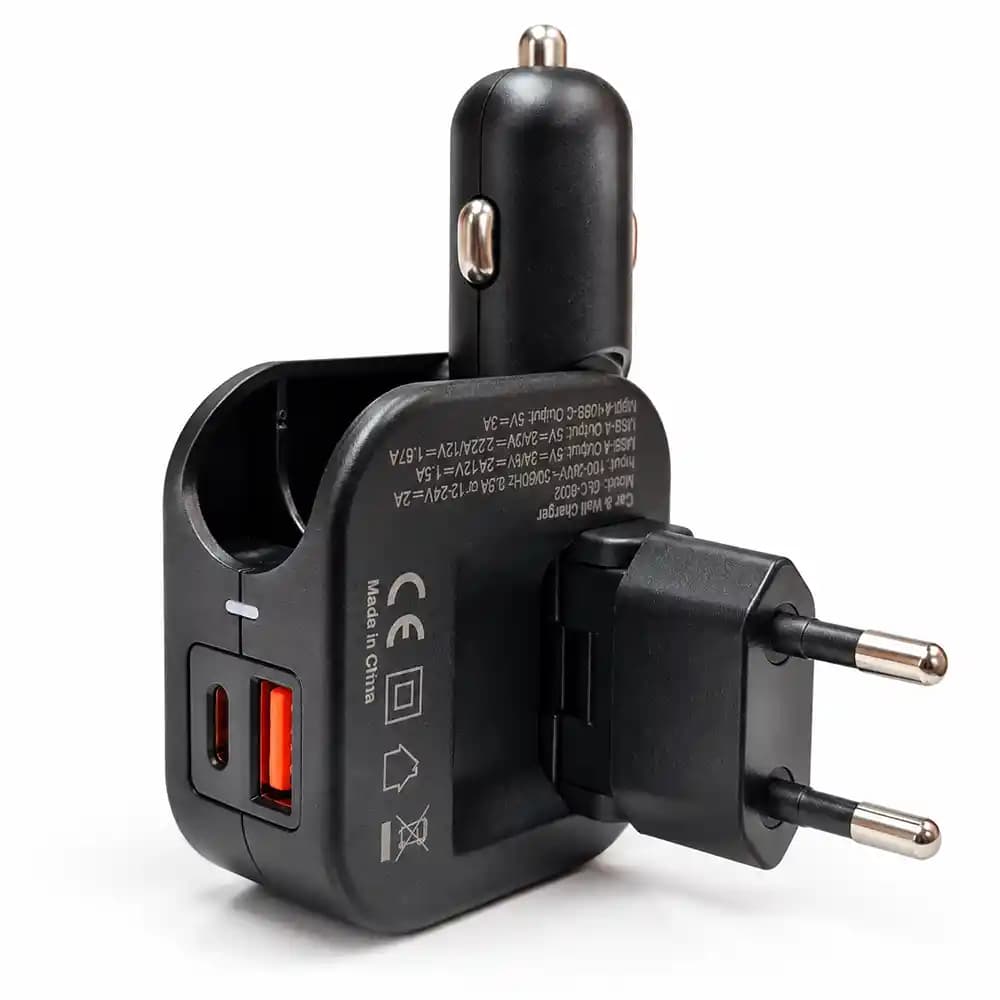 شارژر خودرو و دیواری گرین لاین (Green Lion) مدل DUO POWER GL-C006 — تصویر ۲