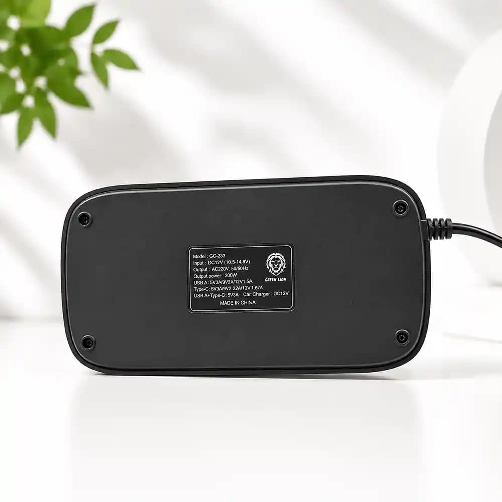 اینورتر فندکی خودرو گرین لاین (Green Lion) مدل GC-233 Power Inverter — تصویر ۳