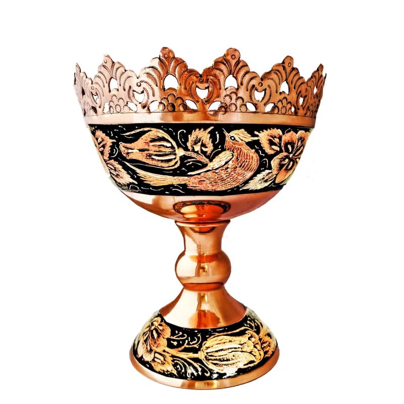 آجیل خوری مسی مدل الماس تراش کد al-107