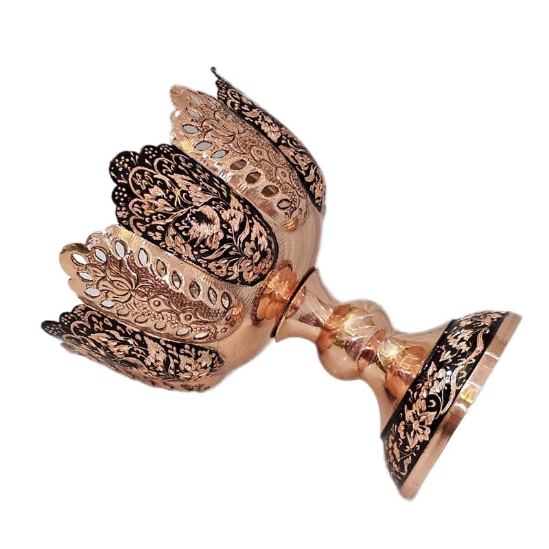 آجیل خوری مسی مدل الماس تراش کد al-105 — تصویر ۳